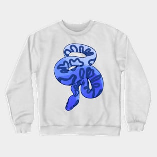 Blue snakes illustration Crewneck Sweatshirt